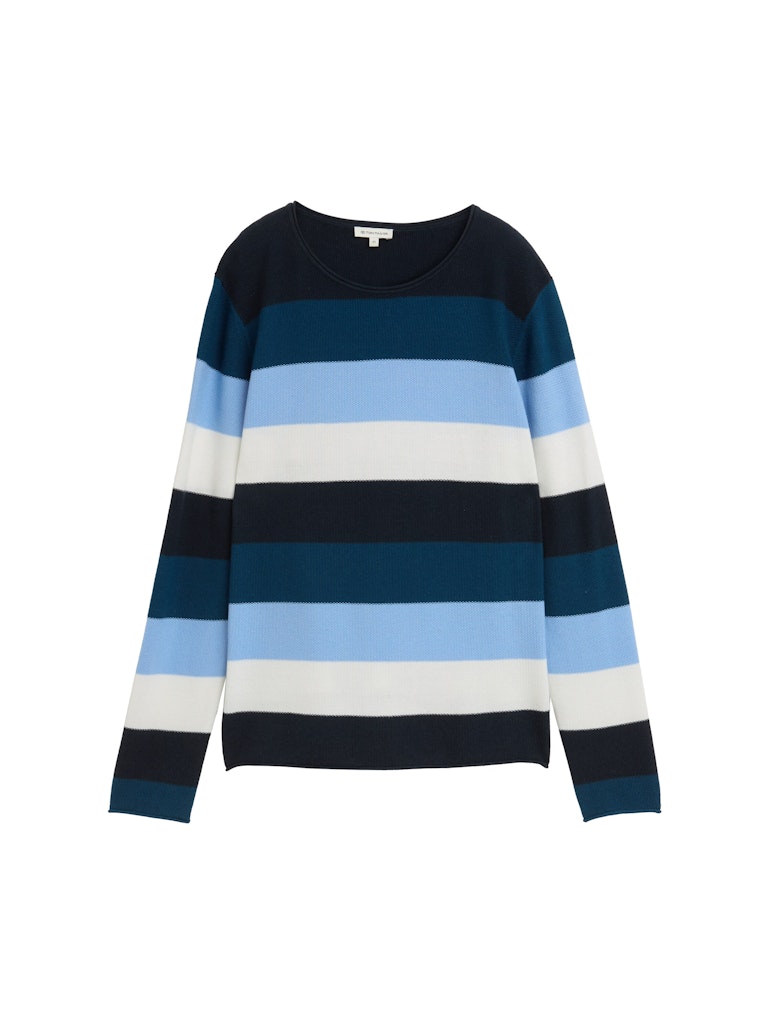 Gestreifter Strickpullover