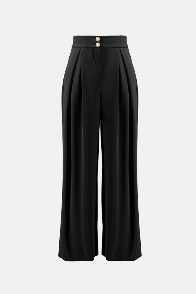 Gewebte Hose mit weitem Bein