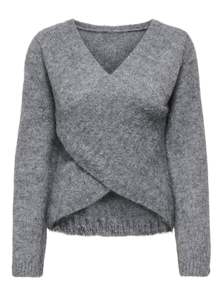 ONLMAGGIE LS CROSS V-NECK CC KNT