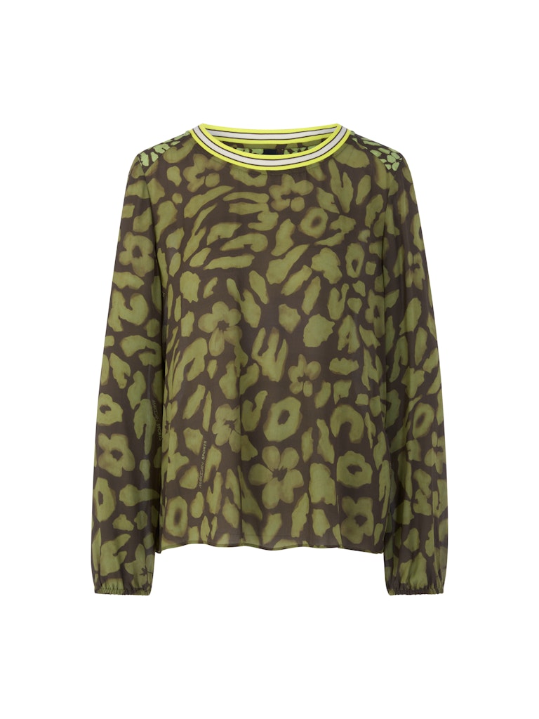 Schlupfbluse mit Leo-Druck Schlupfbluse mit Leo-Druck