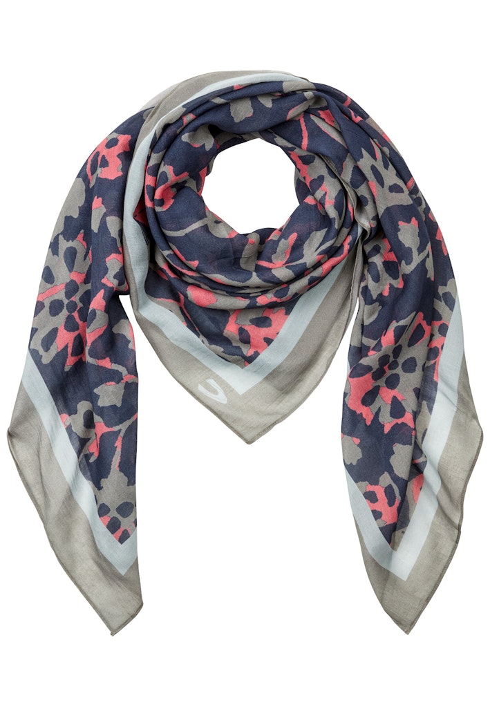 Gemusterter Schal aus einer Baumwollmischung Gemusterter Schal aus einer Baumwollmischung