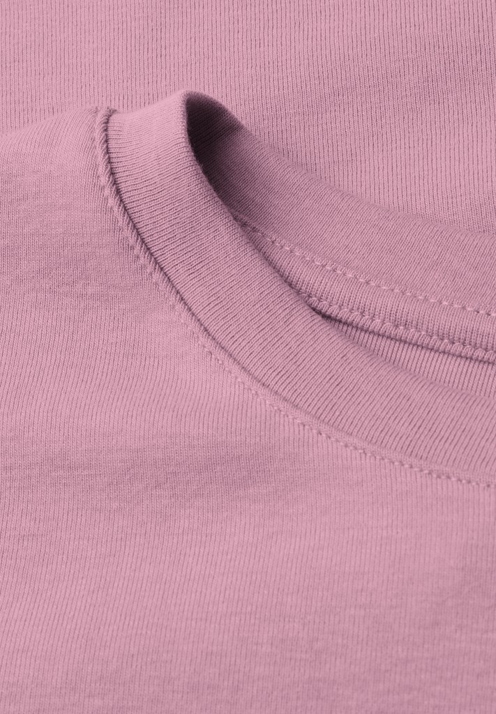 Basic Shirt in Unifarbe mit Rundhals