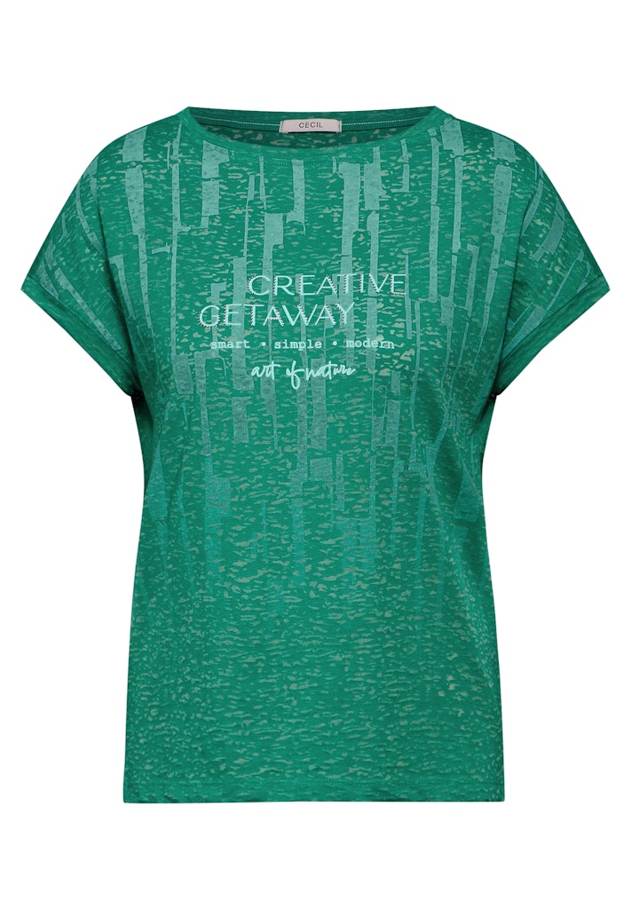 T-Shirt mit Burn-Out