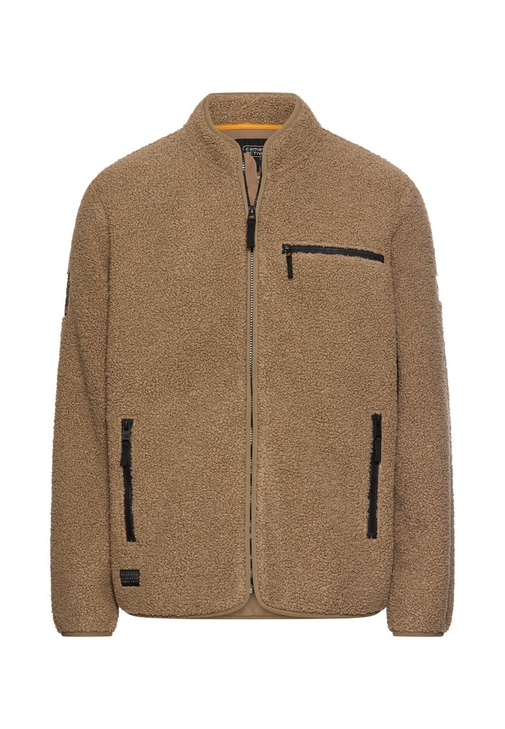Fleecejacke mit Reißverschlussseitentaschen