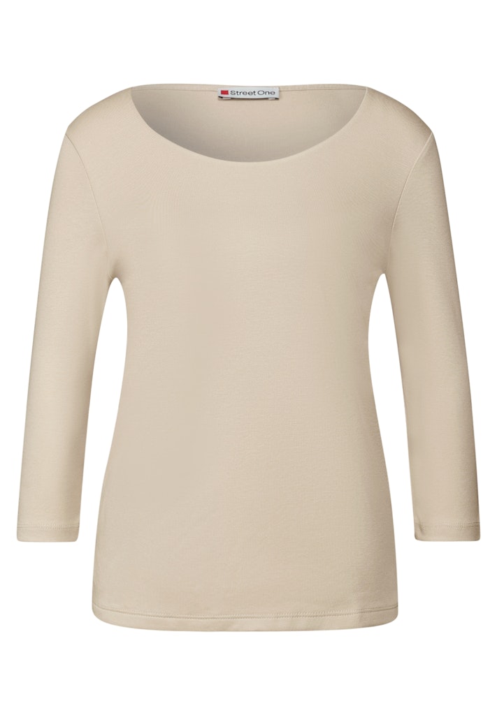 Basic T-Shirt mit 3/4 Arm