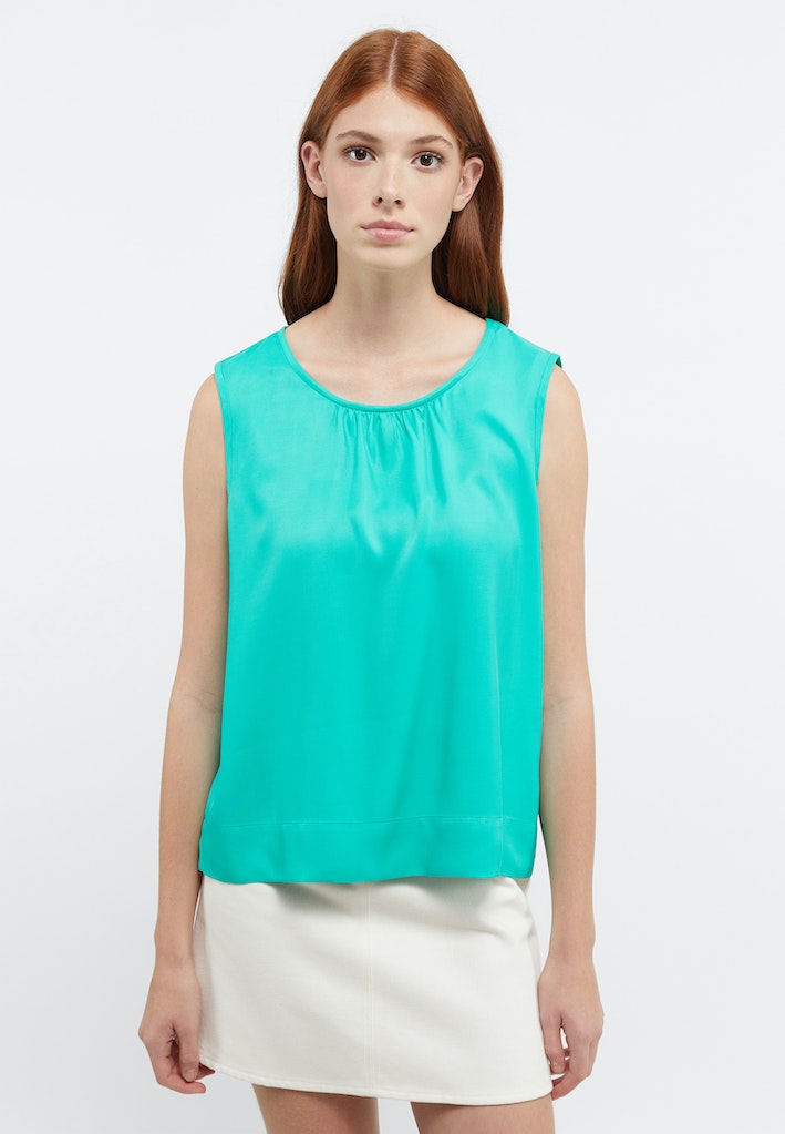 Viscose Shirt Bluse Viskose ohne Arm