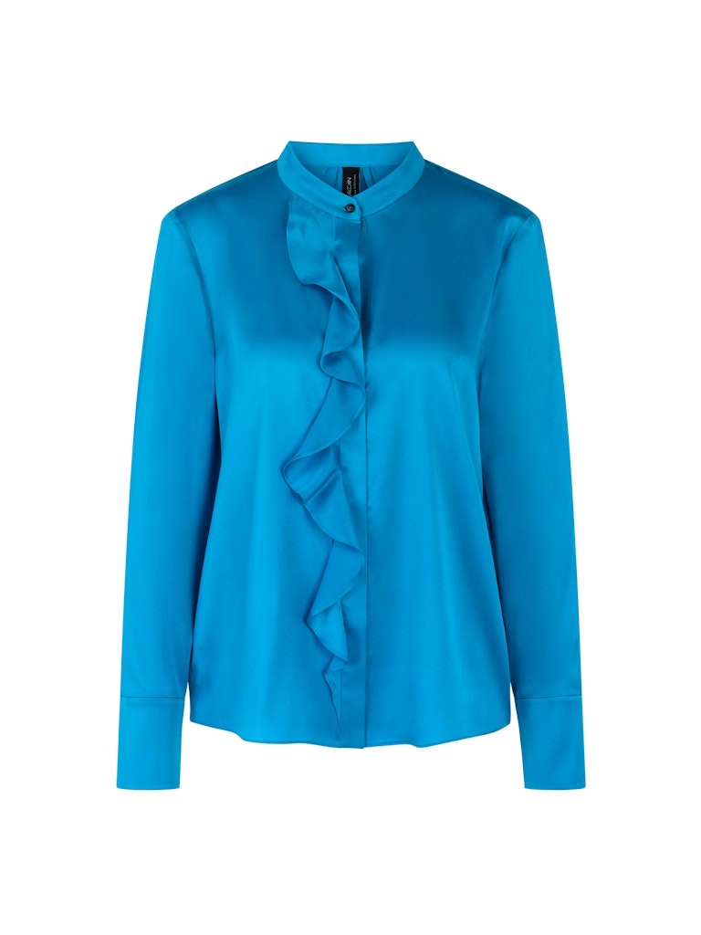 Seidenbluse mit Volant Seidenbluse mit Volant