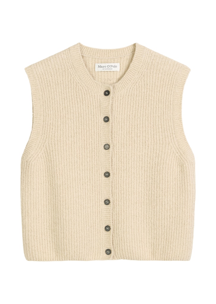Ärmellose Strickweste regular