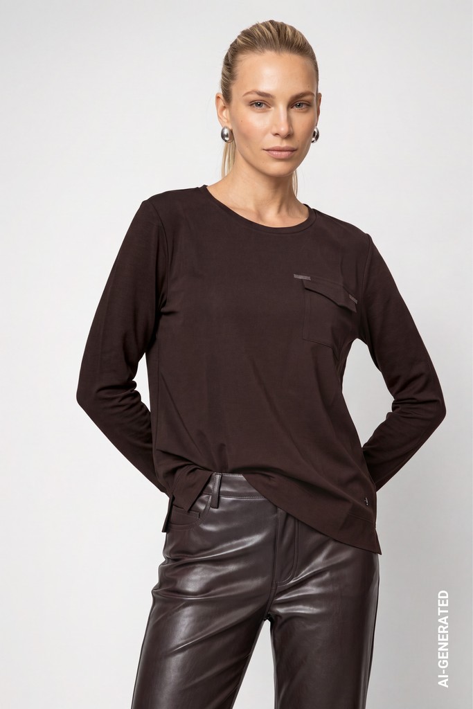 Blusenshirt mit Schmuckdetails