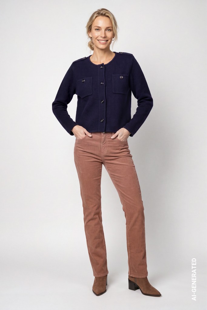 Strickjacke mit Taschen