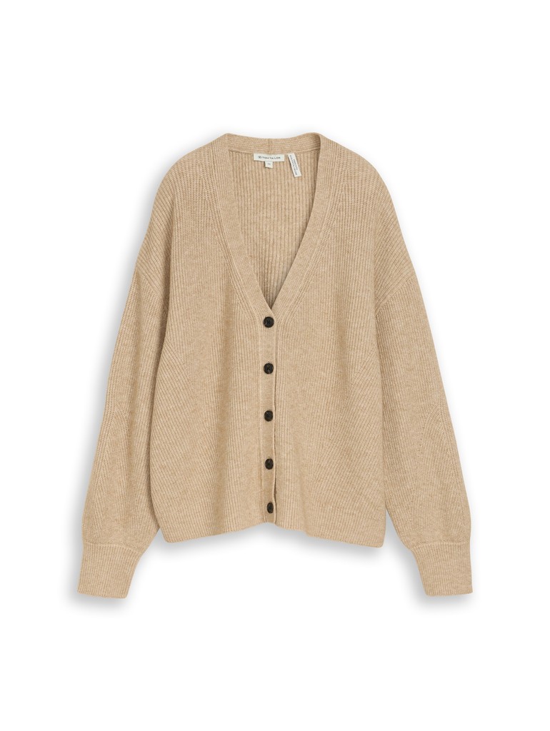 Oversize Cardigan mit V-Ausschnitt
