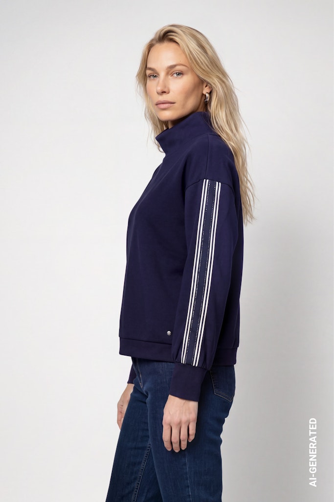 Sweatshirt mit Streifen