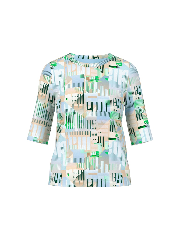 Ripp-Shirt aus Baumwollstretch