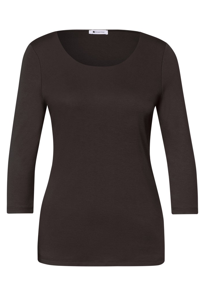 Basic T-Shirt mit 3/4 Arm