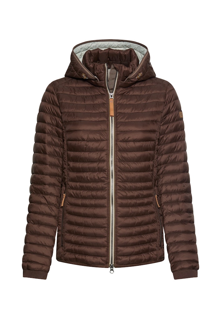 Winddichte Jacke mit seitlichem Strick-Einsatz