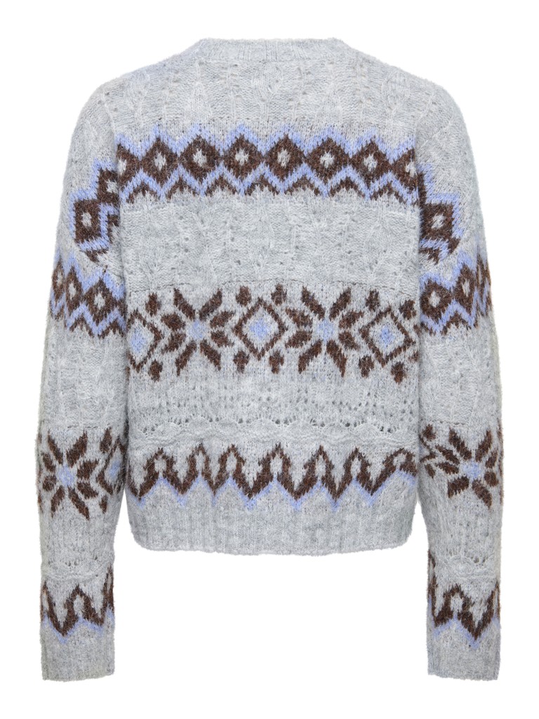ONLSTOCKHOLM LS FAIR ISLE O-NECK KNT