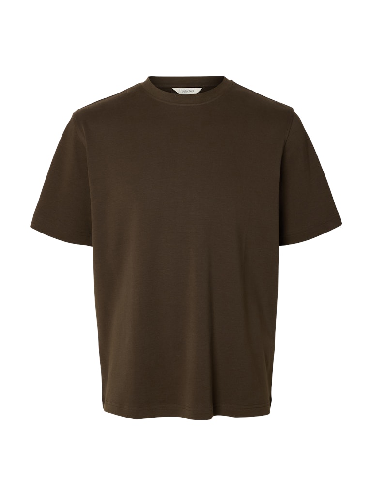 SLMTAJ MID WGT PEACH SS O-NECK TEE NOOS