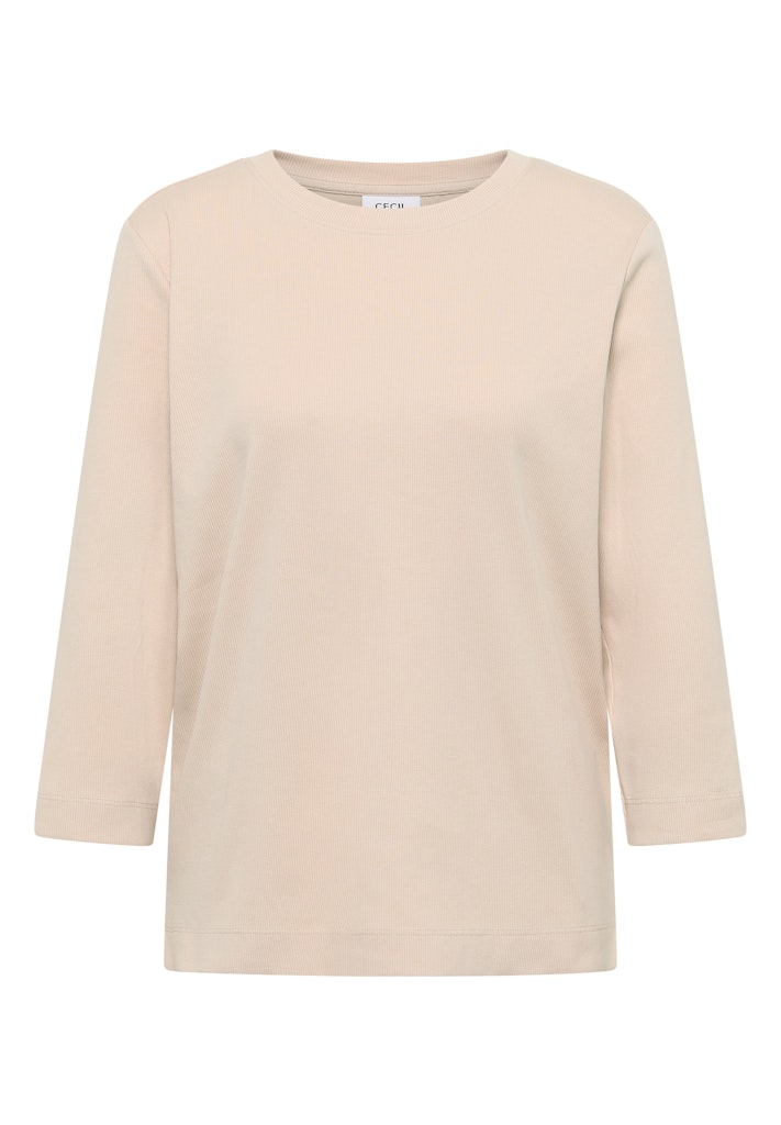 Shirt mit Rippstruktur