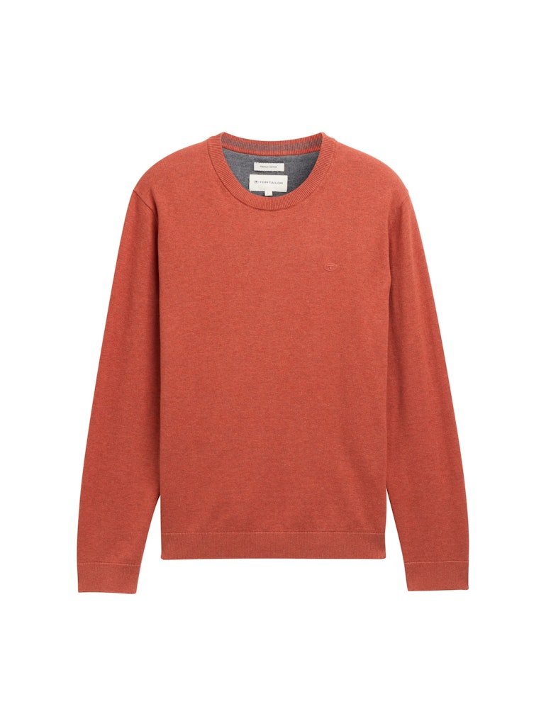 Basic Strickpullover aus Baumwolle