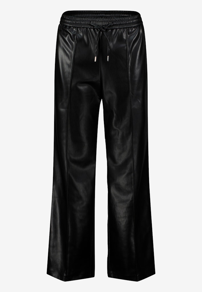 Hose in Lederoptik weites Bein 30 Inch