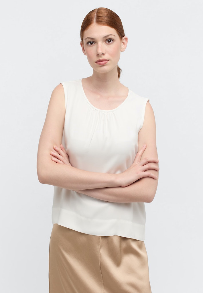 Viscose Shirt Bluse Viskose ohne Arm