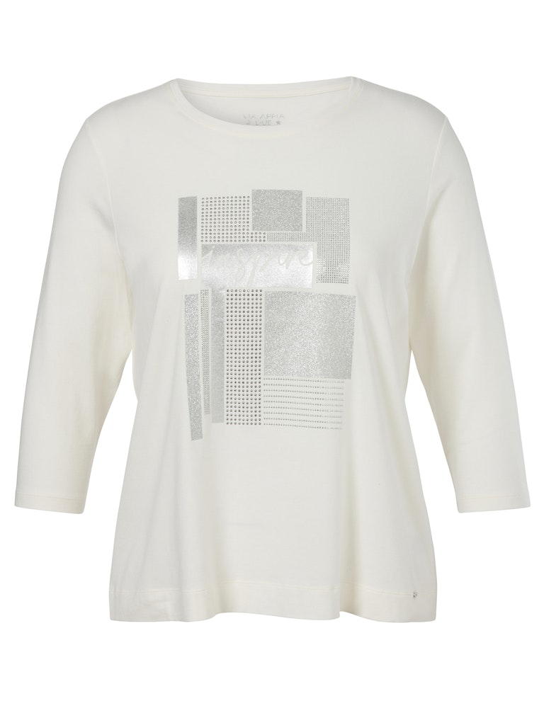T-Shirt Rundhals 3/4 Arm Motiv