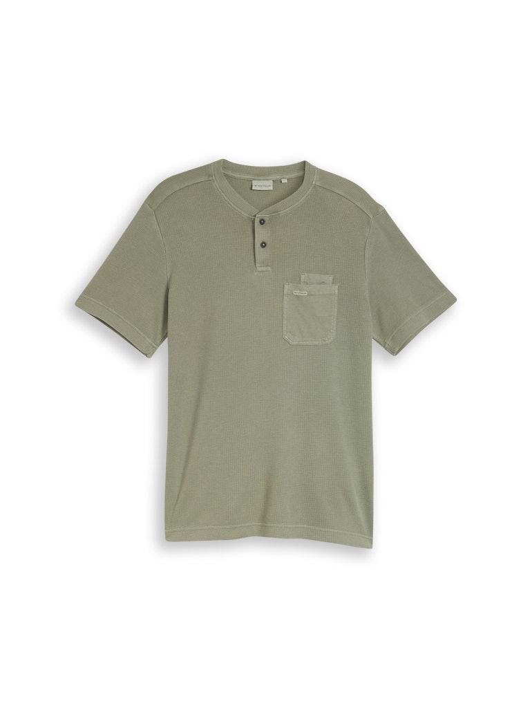 Henley T-Shirt mit Brusttasche