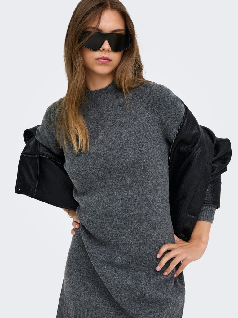 ONLOLIVIA LS HIGH NECK DRESS CC KNT
