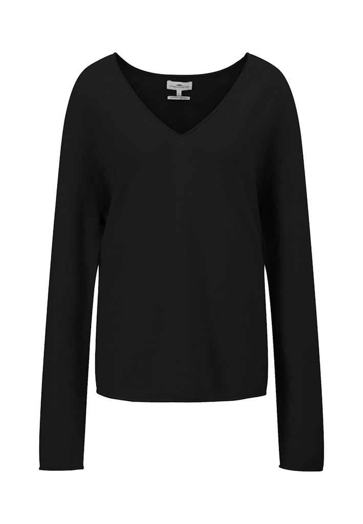 PULLOVER V-NECK FINE COTTON