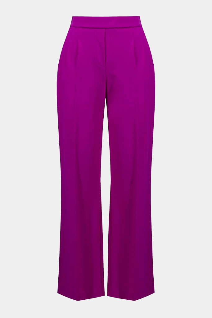 Schlupfhose mit weitem Hosenbein aus Scuba-Crepe