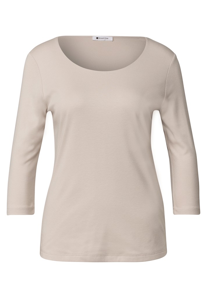 Basic T-Shirt mit 3/4 Arm