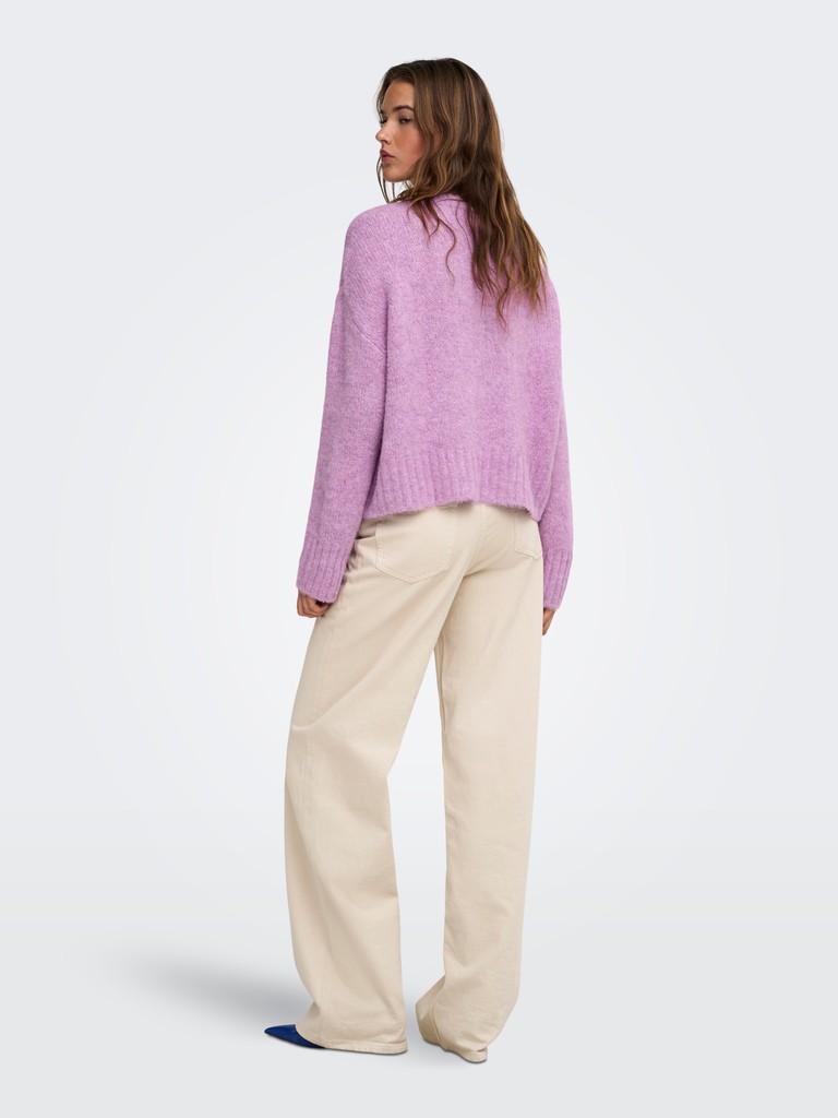 ONLFIONA LS LOOSE V-NECK KNT