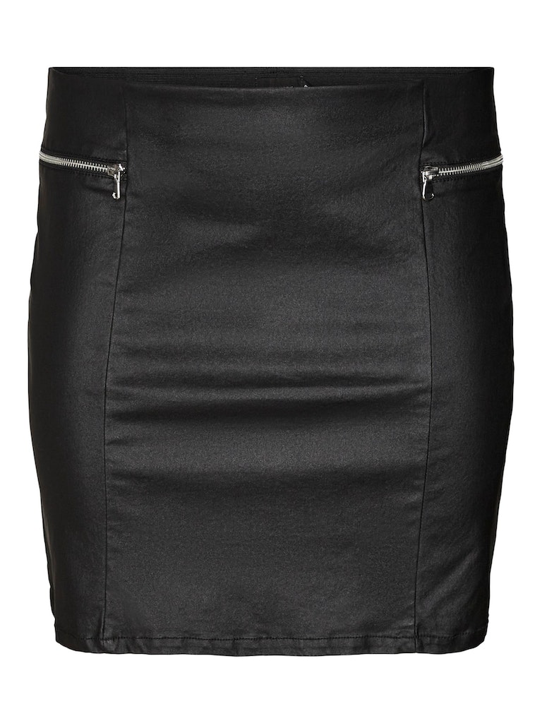 VMCLIZZ HR ZIPPER COATED SKIRT CUR