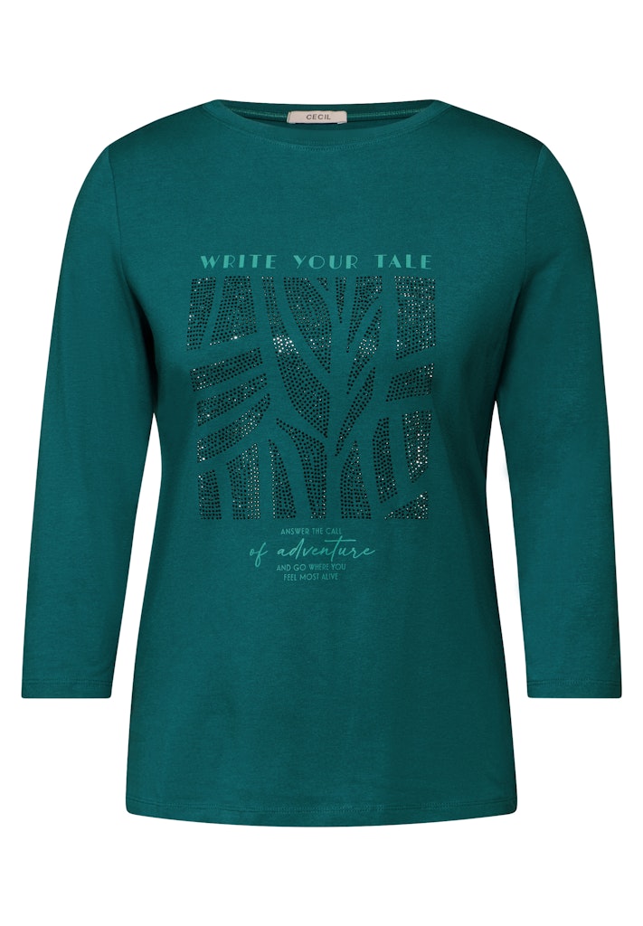 Shirt mit Glitzer-Motiv Shirt mit Glitzer-Motiv