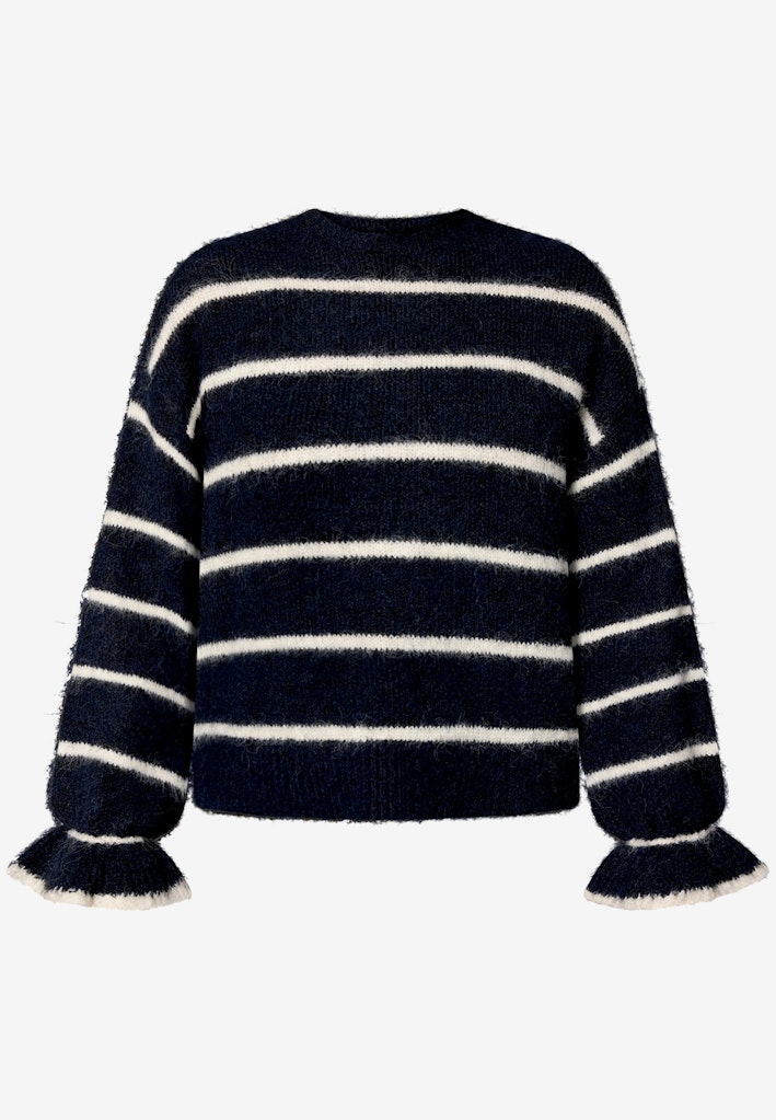 Pullover gestreift mit Wolle