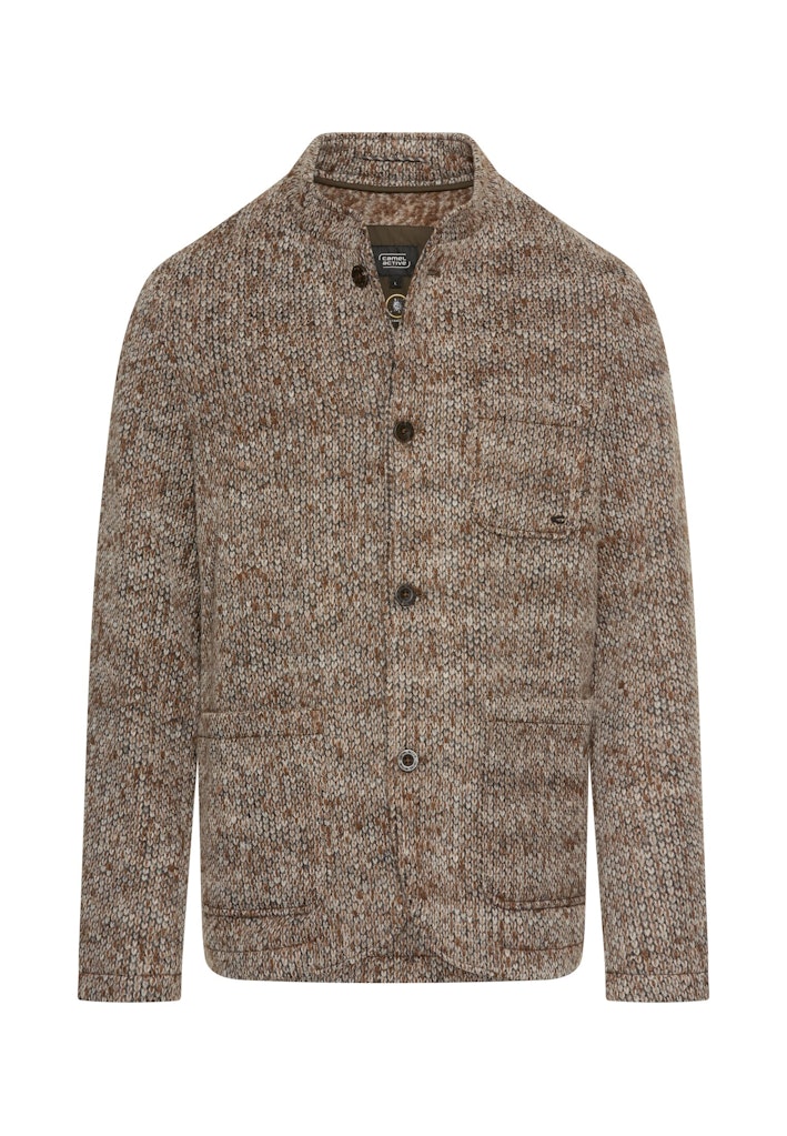 Melierte Jacke mit Stehkragen Melierte Jacke mit Stehkragen