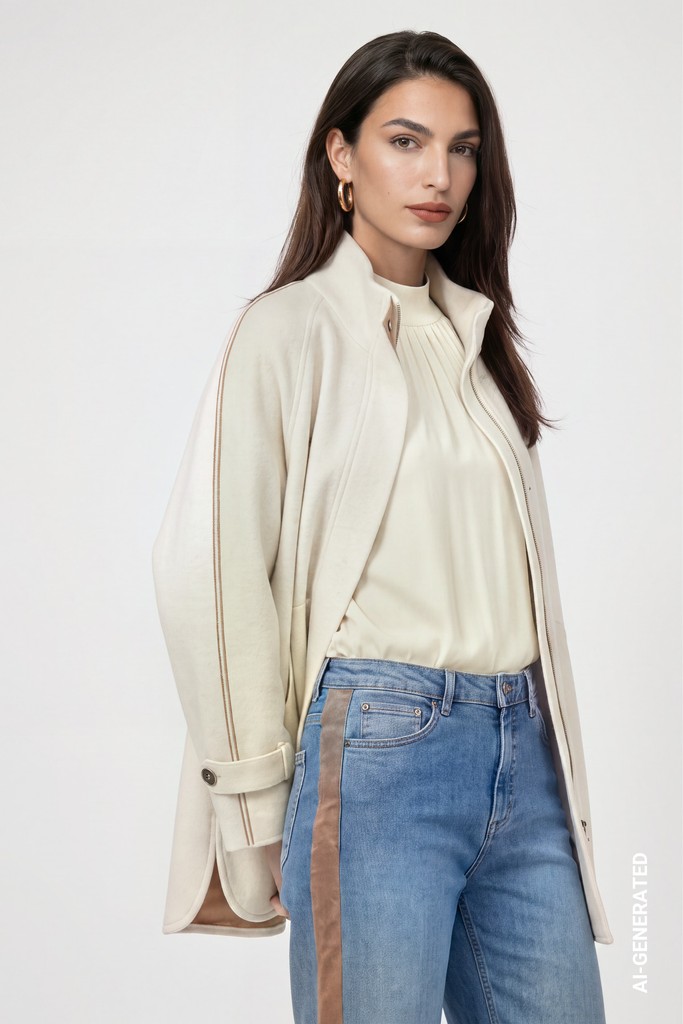 Doubleface Strickjacke