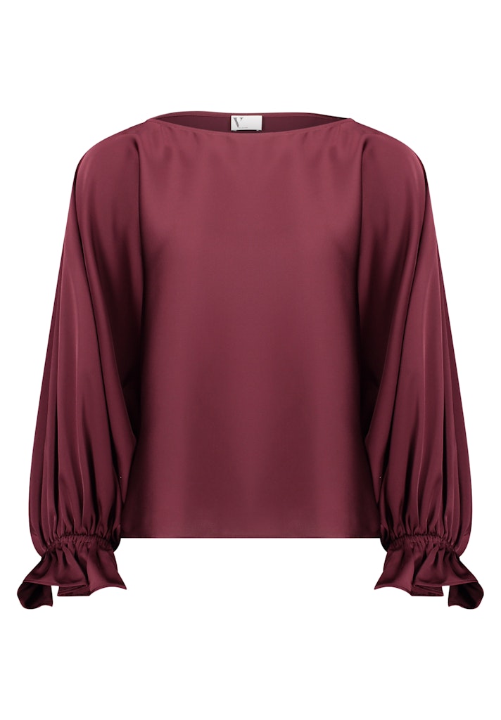 Satin-Bluse