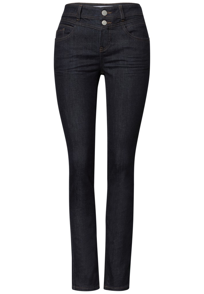 Mid Waist Slim Leg Jeans im Casual Fit