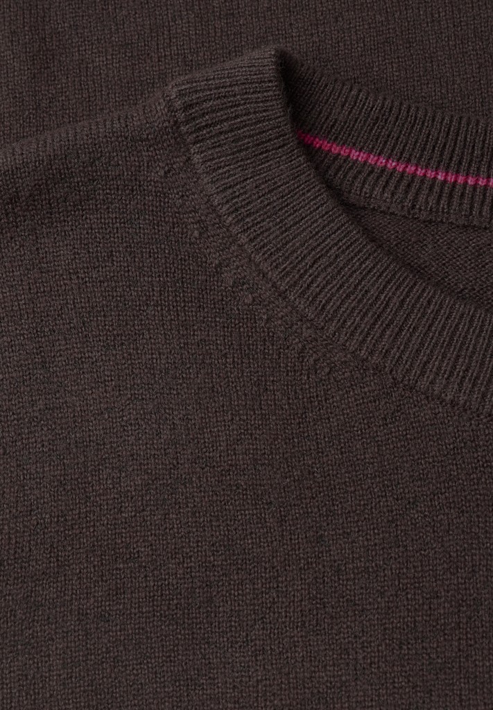Pullover in Unifarbe mit Rundhals