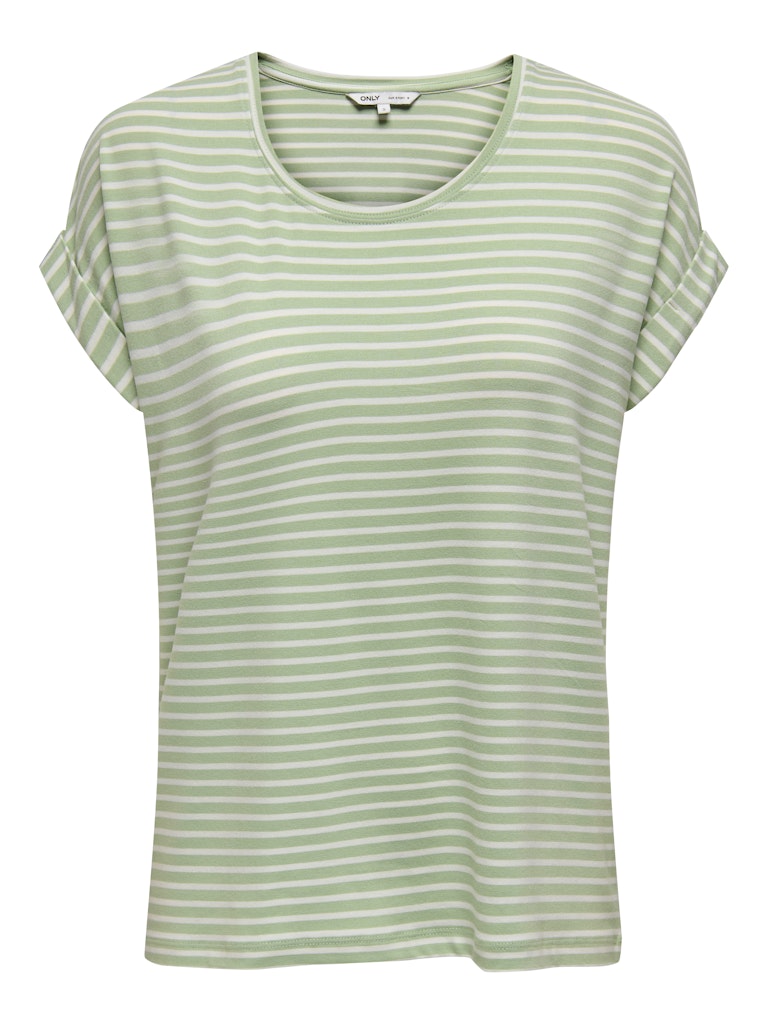 ONLMOSTER STRIPE S/S O-NECK TOP JRS NOOS