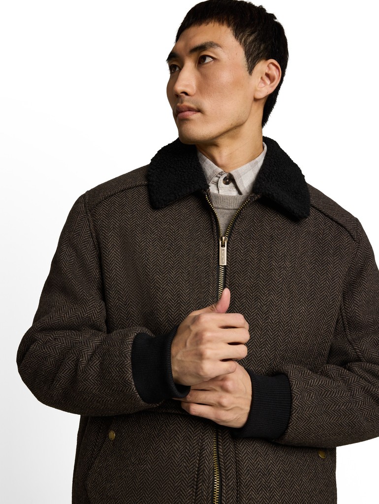 Pilotenjacke mit Wollanteil