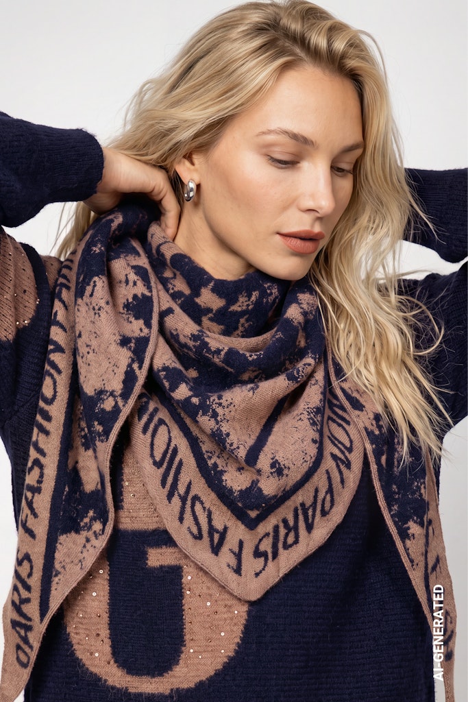 Schal mit Jacquard-Muster