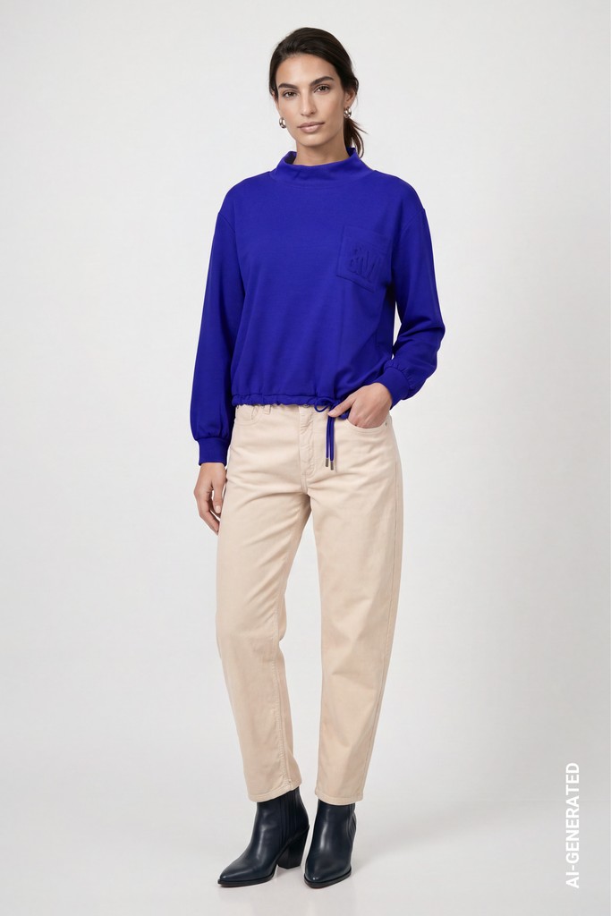 Sweatshirt mit Schmuckdetail