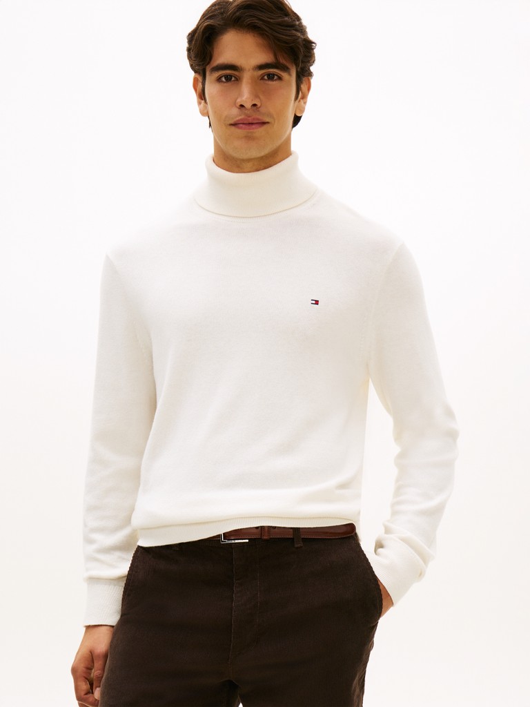 PIMA ORG CTN CASHMERE ROLL NECK