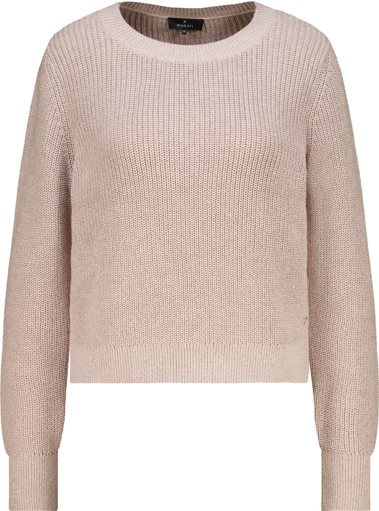 Basic-Strickpullover mit Lurex