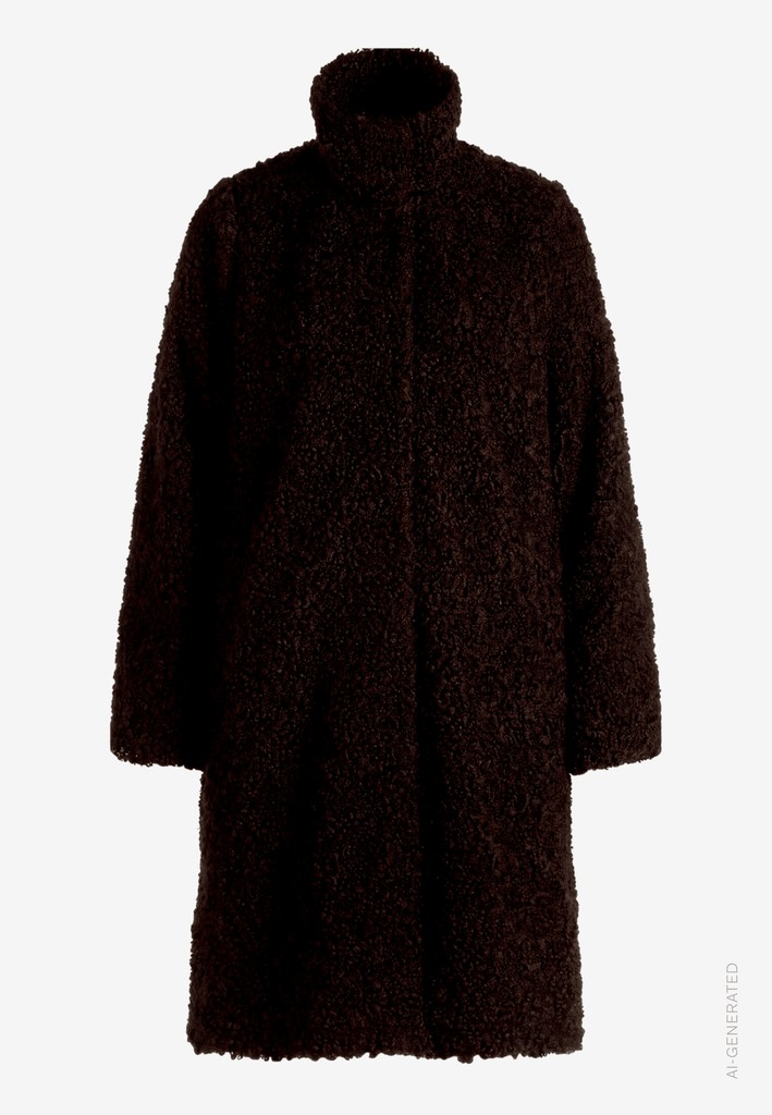 Teddymantel Damen  mit Knopfleiste