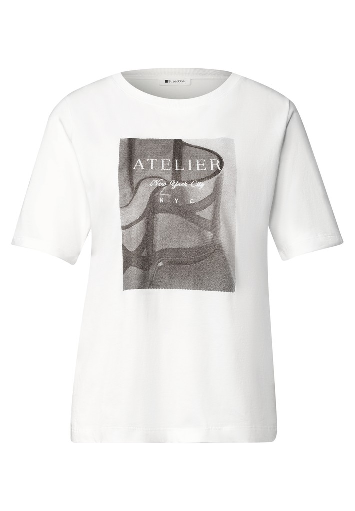 T-Shirt mit Rundhals und Fotoprint