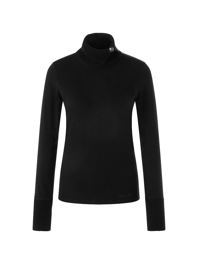 Longsleeve mit gestricktem Kragen Longsleeve mit gestricktem Kragen