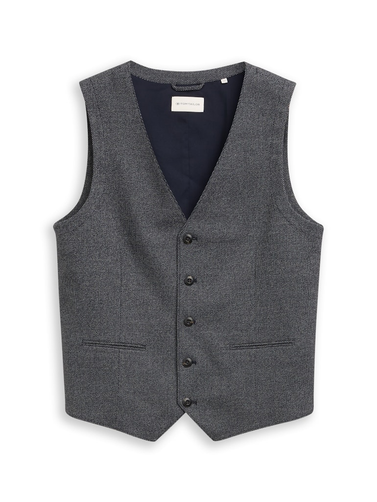 Anzugsweste mit Struktur